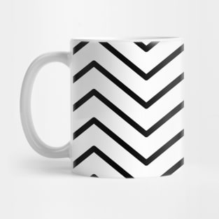 Black And White Zigzag Lines Mug